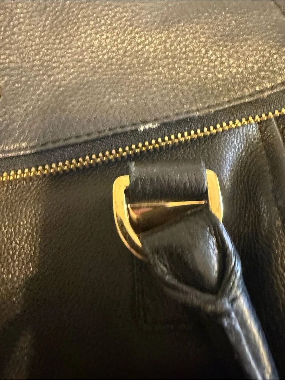 Michael Kors Black Satchel purse with Gold Hardware